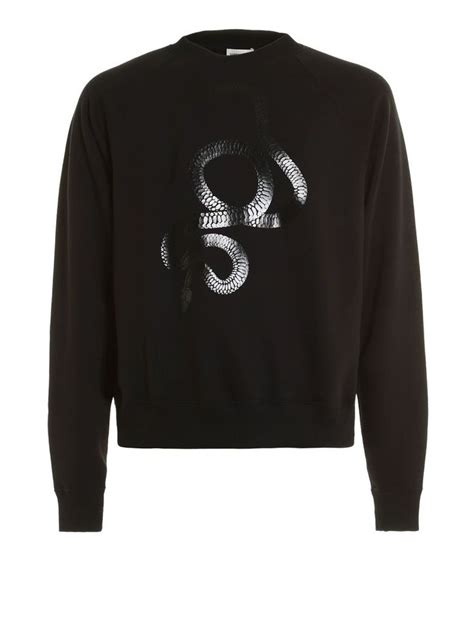 yves saint laurent sweatshirt with snake heart print|Saint Laurent handbags.